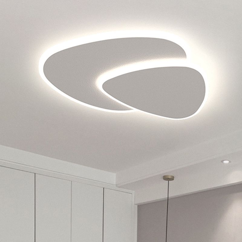 Plafondlamp Minimalistisch met Dubbele Organische Vorm en Geïntegreerde LED