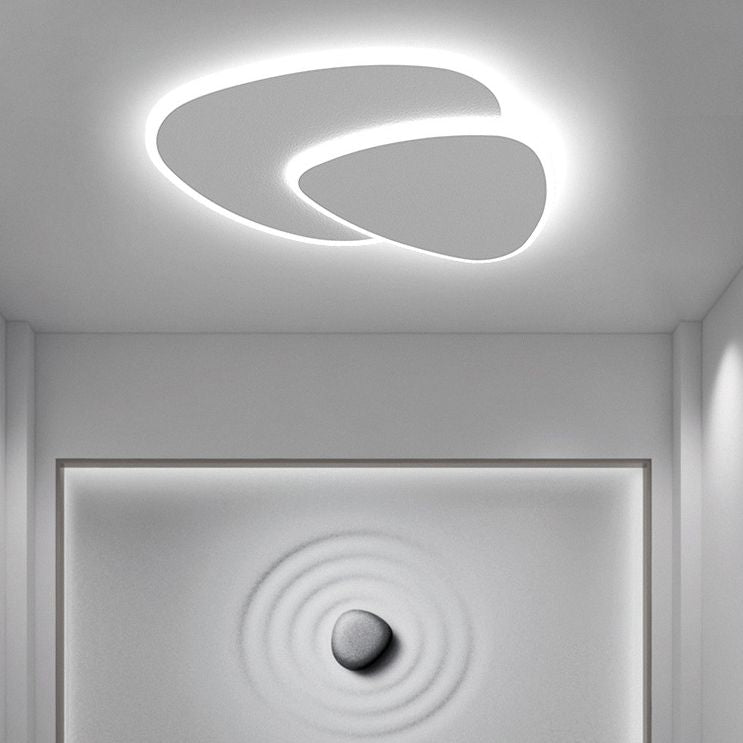 Plafondlamp Minimalistisch met Dubbele Organische Vorm en Geïntegreerde LED ##POS:7##
