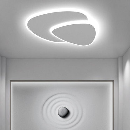 Plafondlamp Minimalistisch met Dubbele Organische Vorm en Geïntegreerde LED ##POS:7##