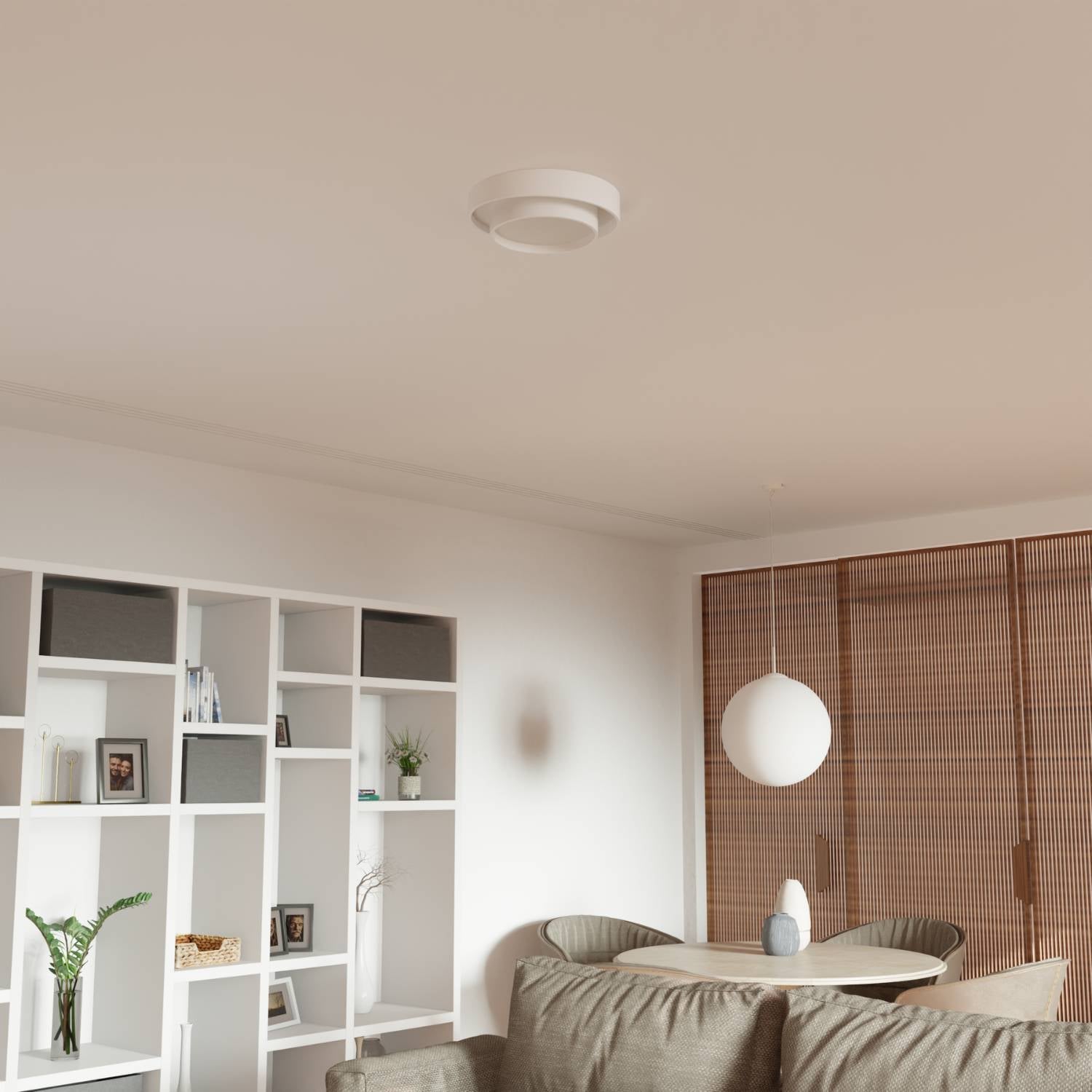 Plafondlamp Minimalistisch met Dubbele Ring en Geïntegreerde LED