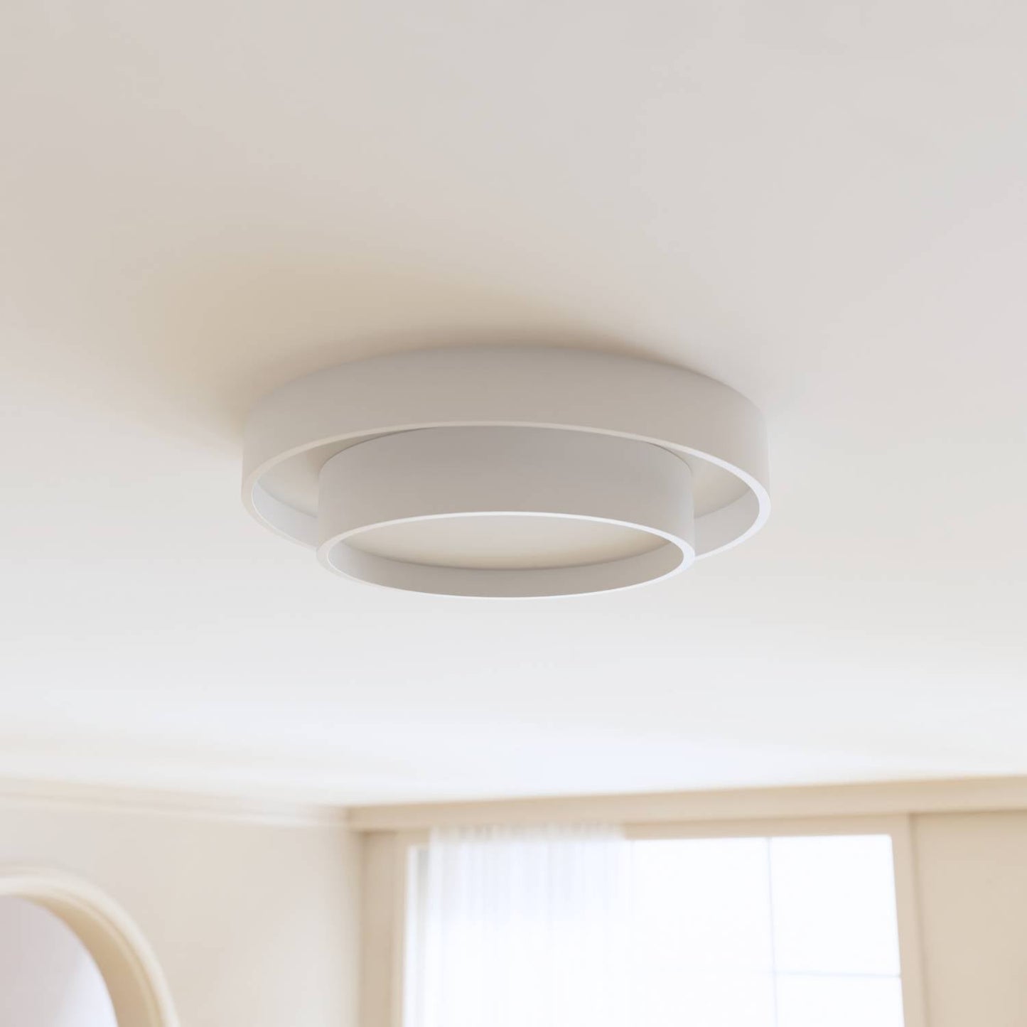Plafondlamp Minimalistisch met Dubbele Ring en Geïntegreerde LED