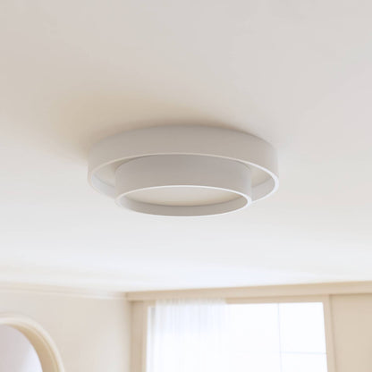 Plafondlamp Minimalistisch met Dubbele Ring en Geïntegreerde LED