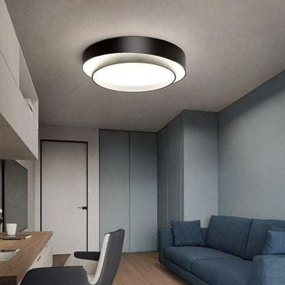 Plafondlamp Minimalistisch met Dubbele Ring en Geïntegreerde LED