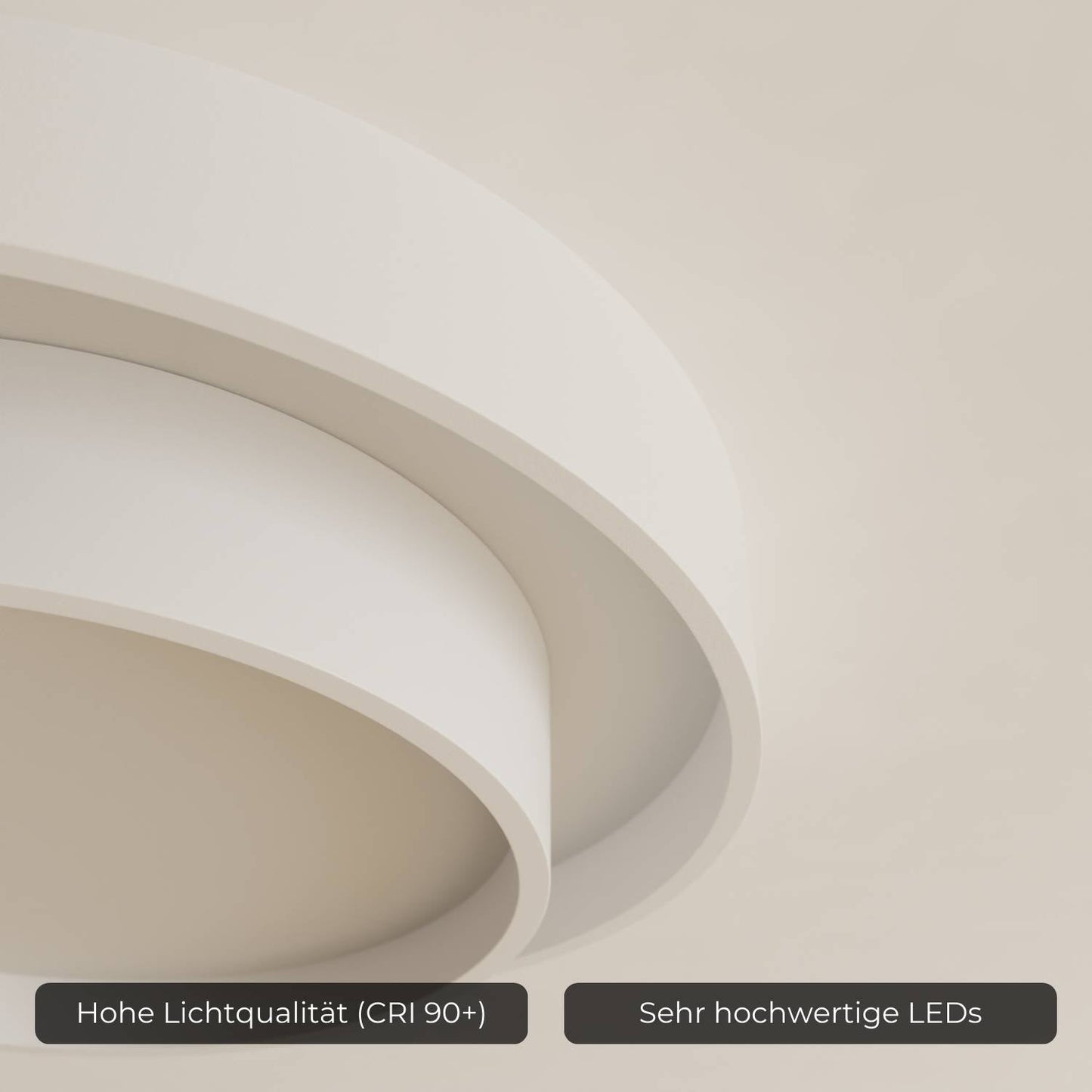 Plafondlamp Minimalistisch met Dubbele Ring en Geïntegreerde LED