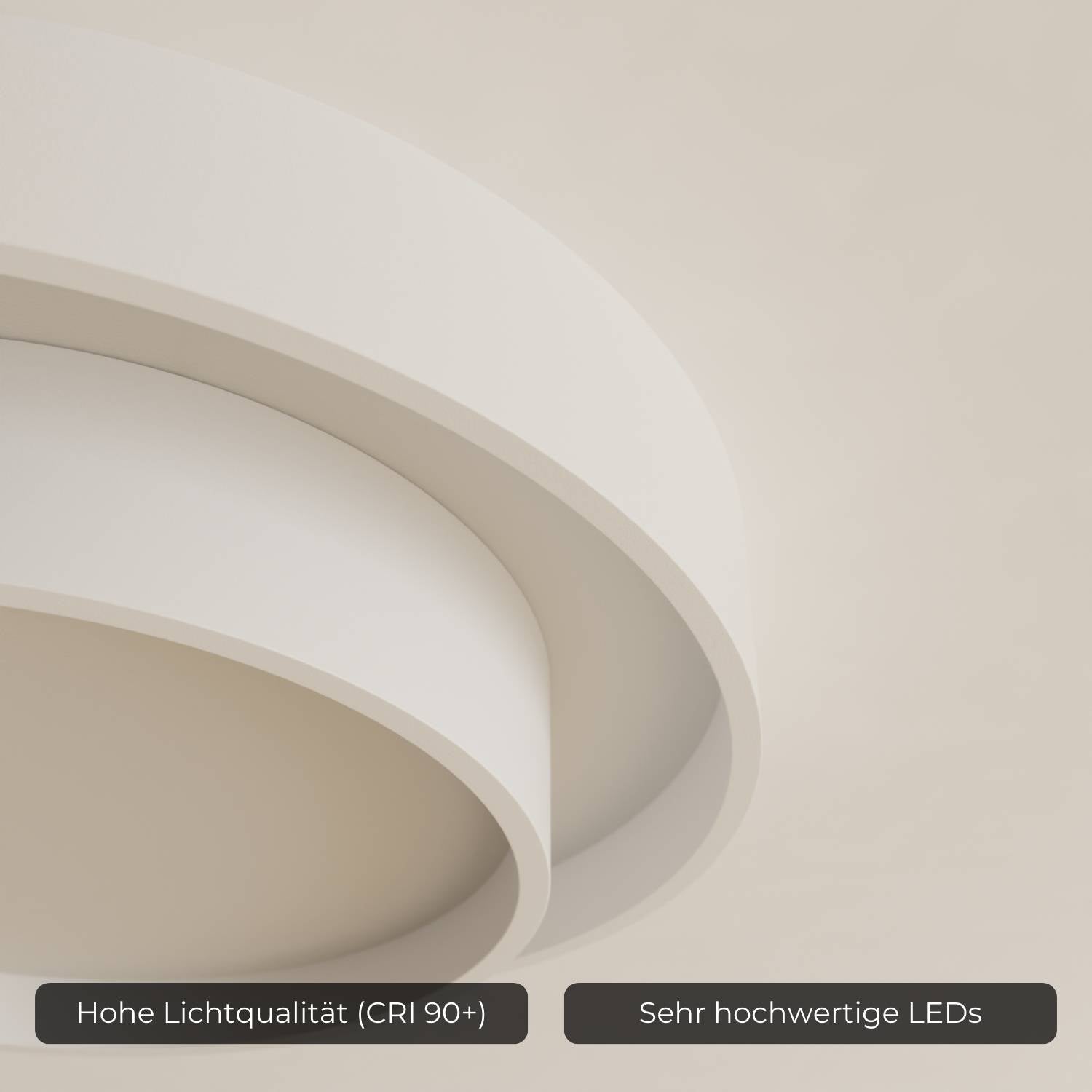 Plafondlamp Minimalistisch met Dubbele Ring en Geïntegreerde LED