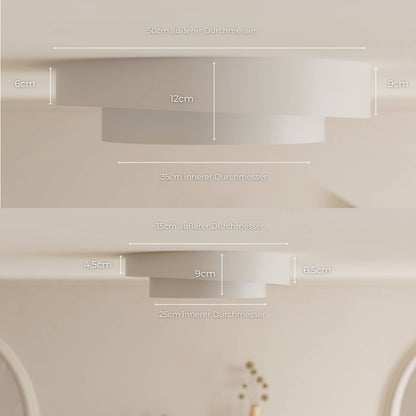 Plafondlamp Minimalistisch met Dubbele Ring en Geïntegreerde LED