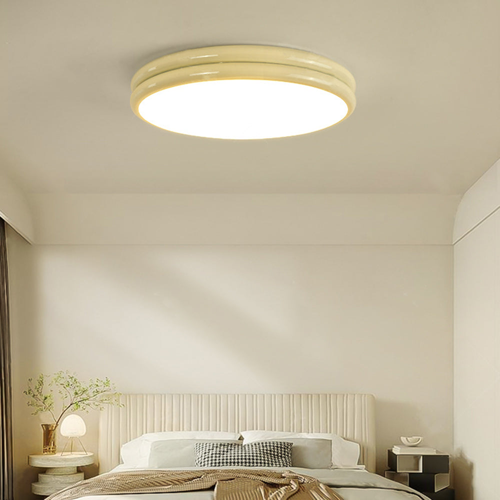 Plafondlamp Minimalistisch met Dubbele Ring en Rond Acryl Diffusor