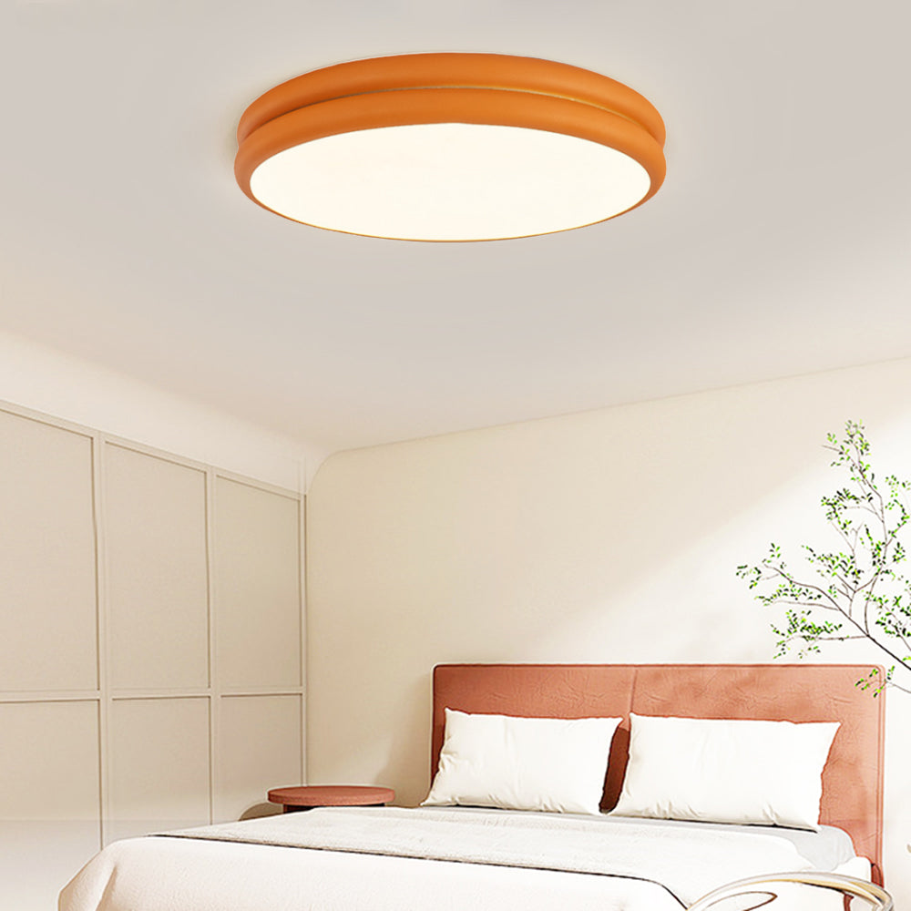 Plafondlamp Minimalistisch met Dubbele Ring en Rond Acryl Diffusor