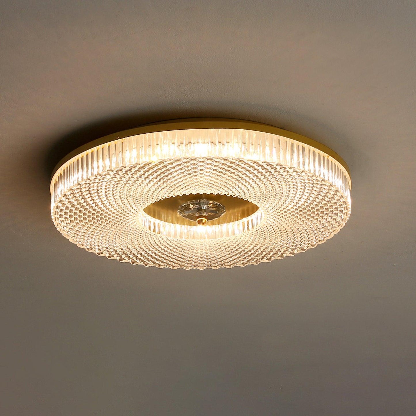 Plafondlamp Minimalistisch met Gestructureerd Acryl Diffuser en Geïntegreerde LED