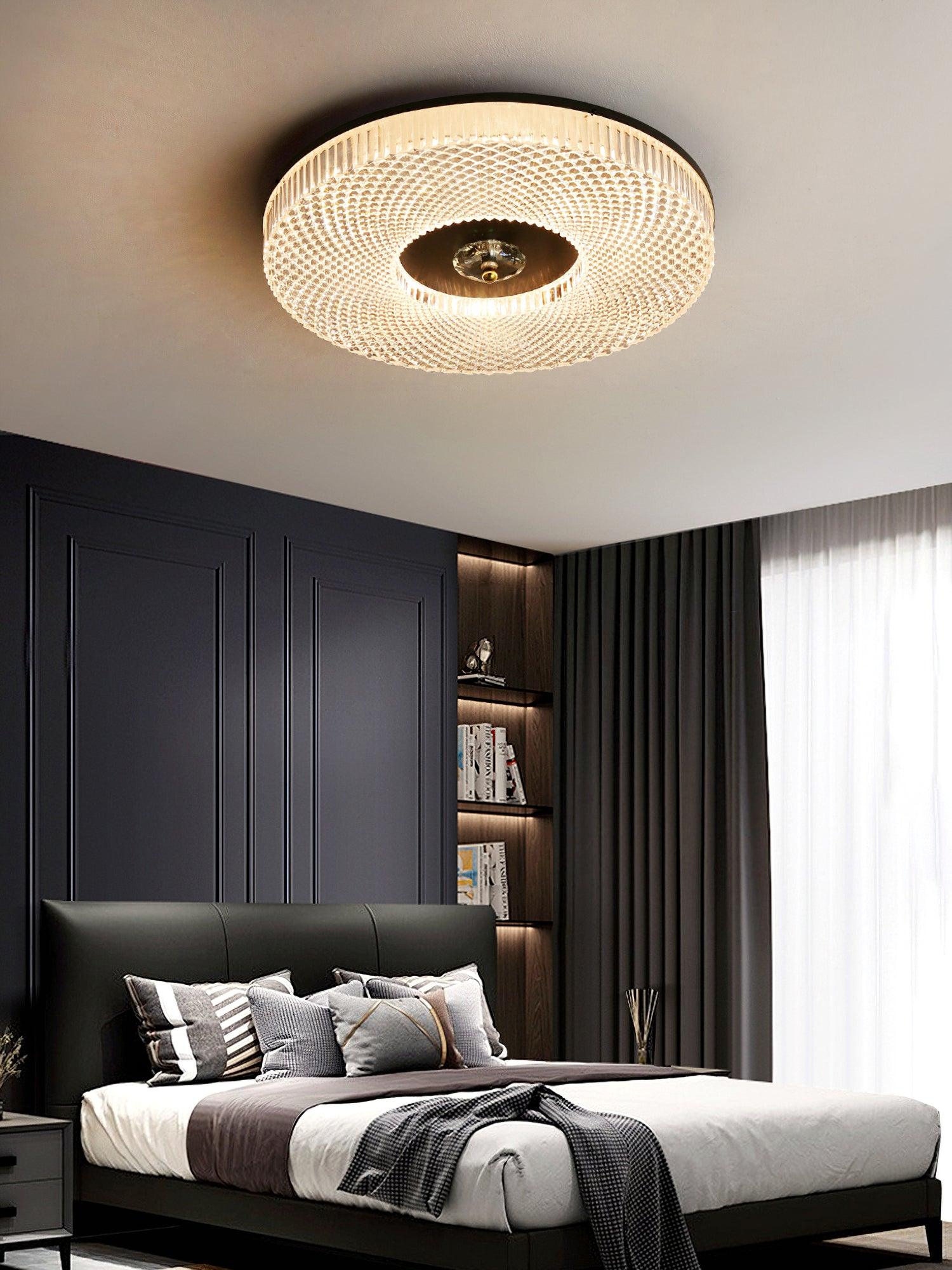 Plafondlamp Minimalistisch met Gestructureerd Acryl Diffuser en Geïntegreerde LED