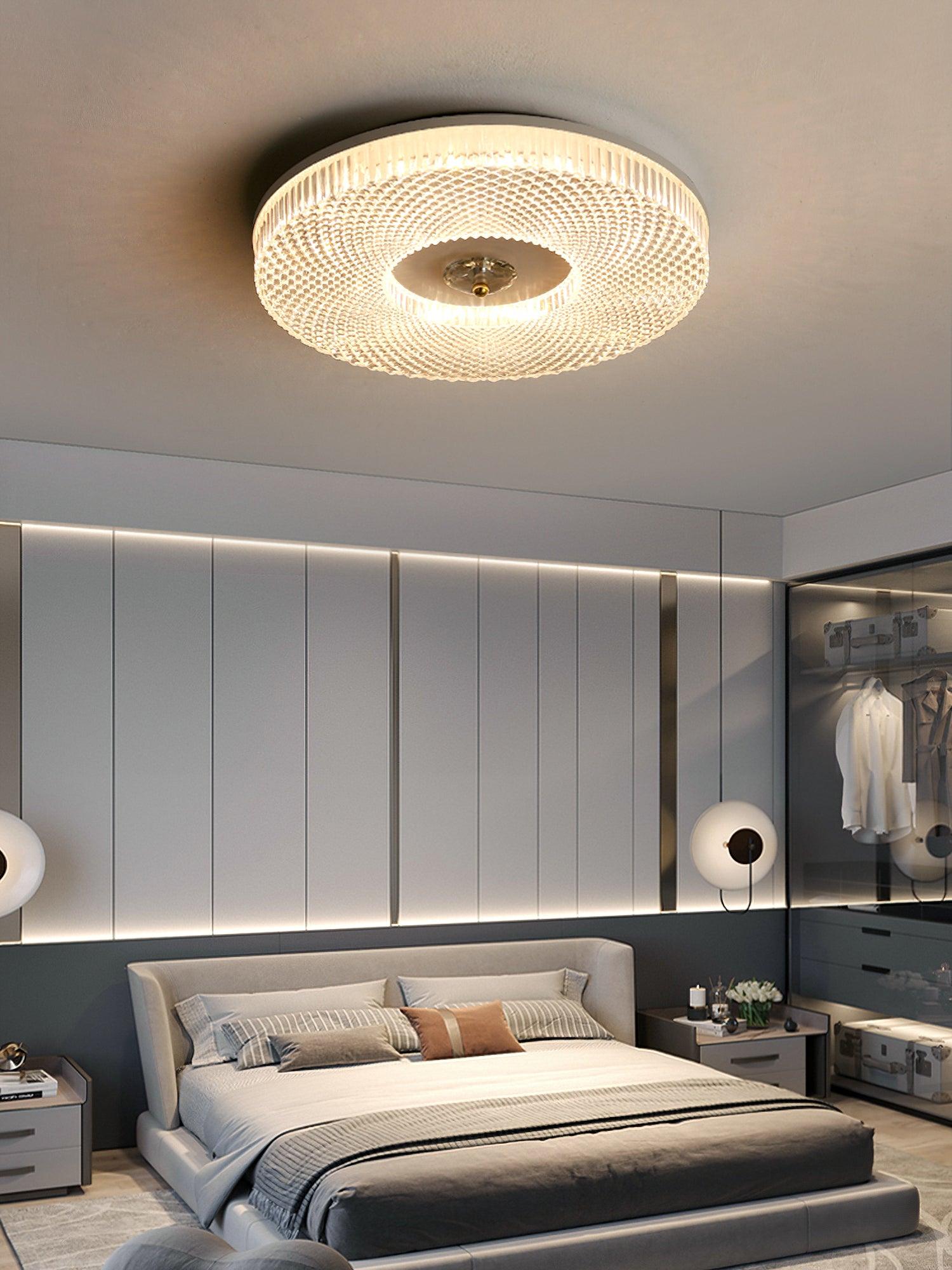 Plafondlamp Minimalistisch met Gestructureerd Acryl Diffuser en Geïntegreerde LED