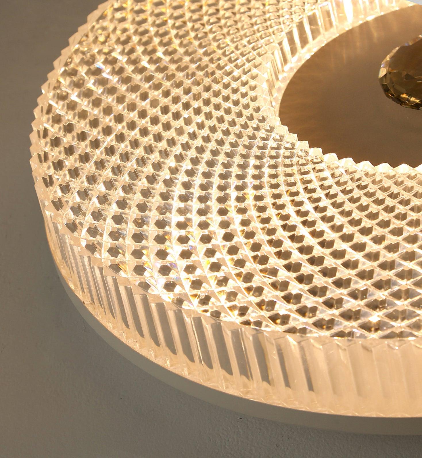 Plafondlamp Minimalistisch met Gestructureerd Acryl Diffuser en Geïntegreerde LED