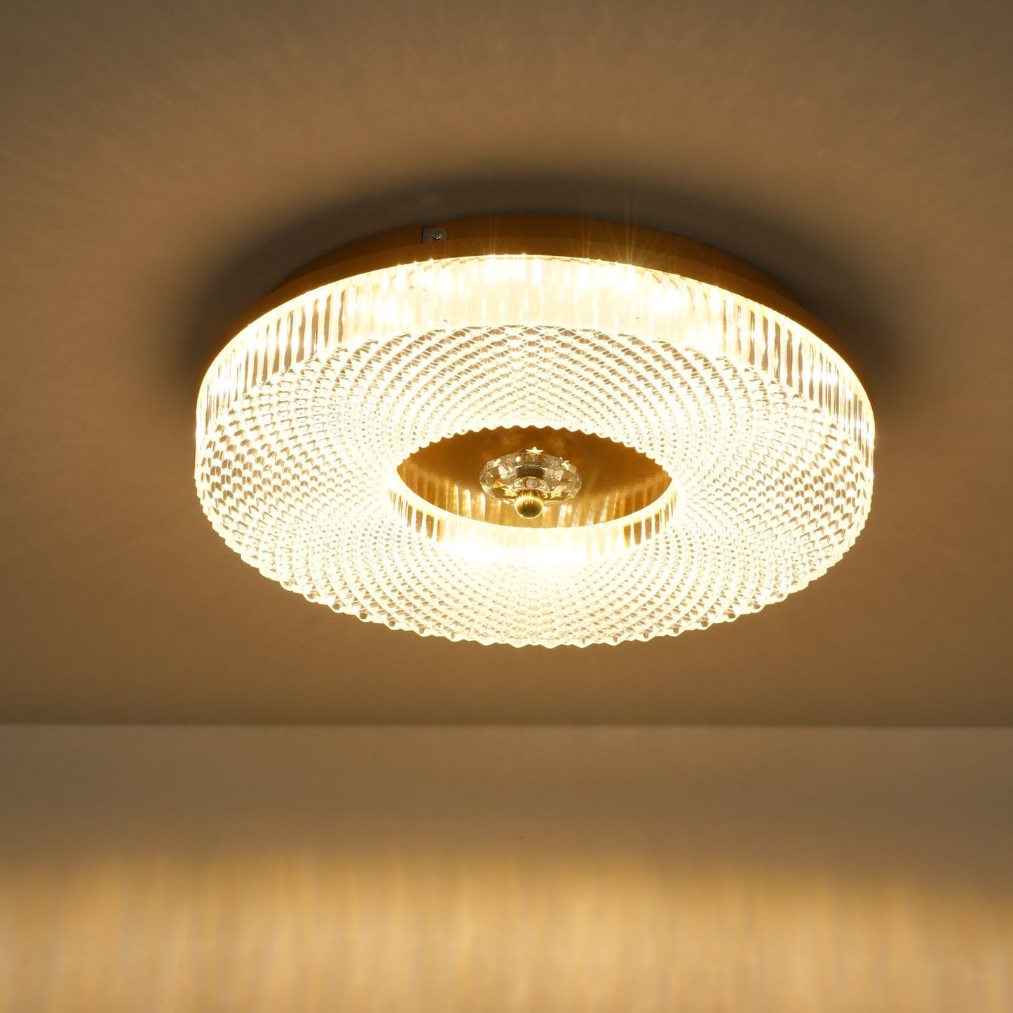 Plafondlamp Minimalistisch met Gestructureerd Acryl Diffuser en Geïntegreerde LED