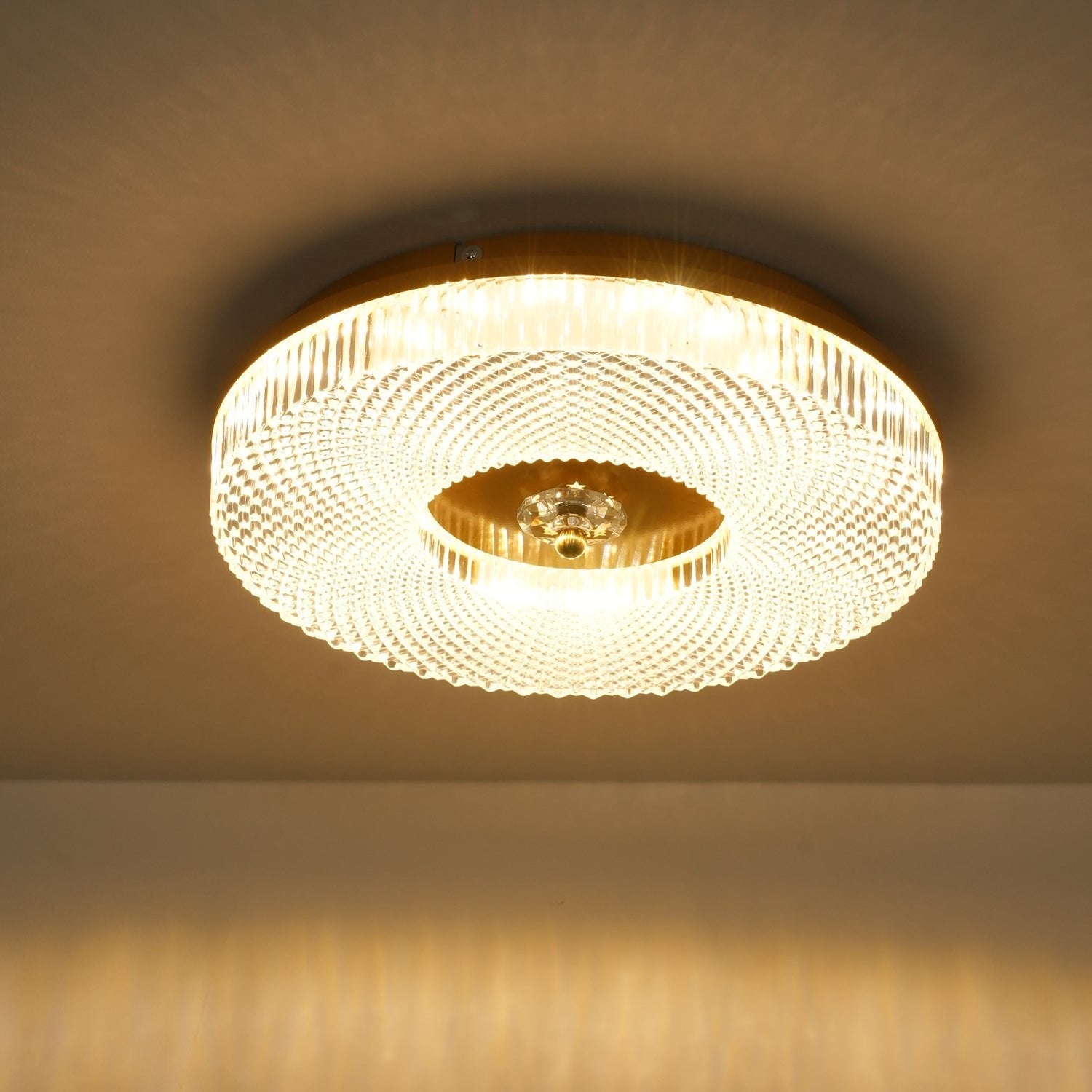 Plafondlamp Minimalistisch met Gestructureerd Acryl Diffuser en Geïntegreerde LED
