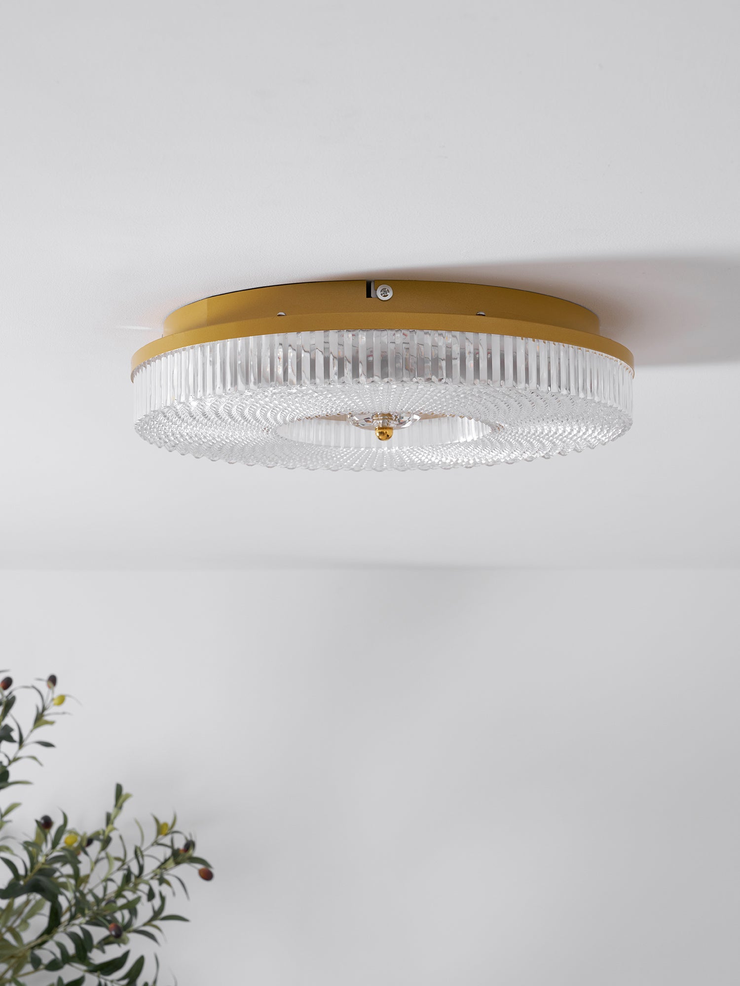 Plafondlamp Minimalistisch met Gestructureerd Acryl Diffuser en Geïntegreerde LED