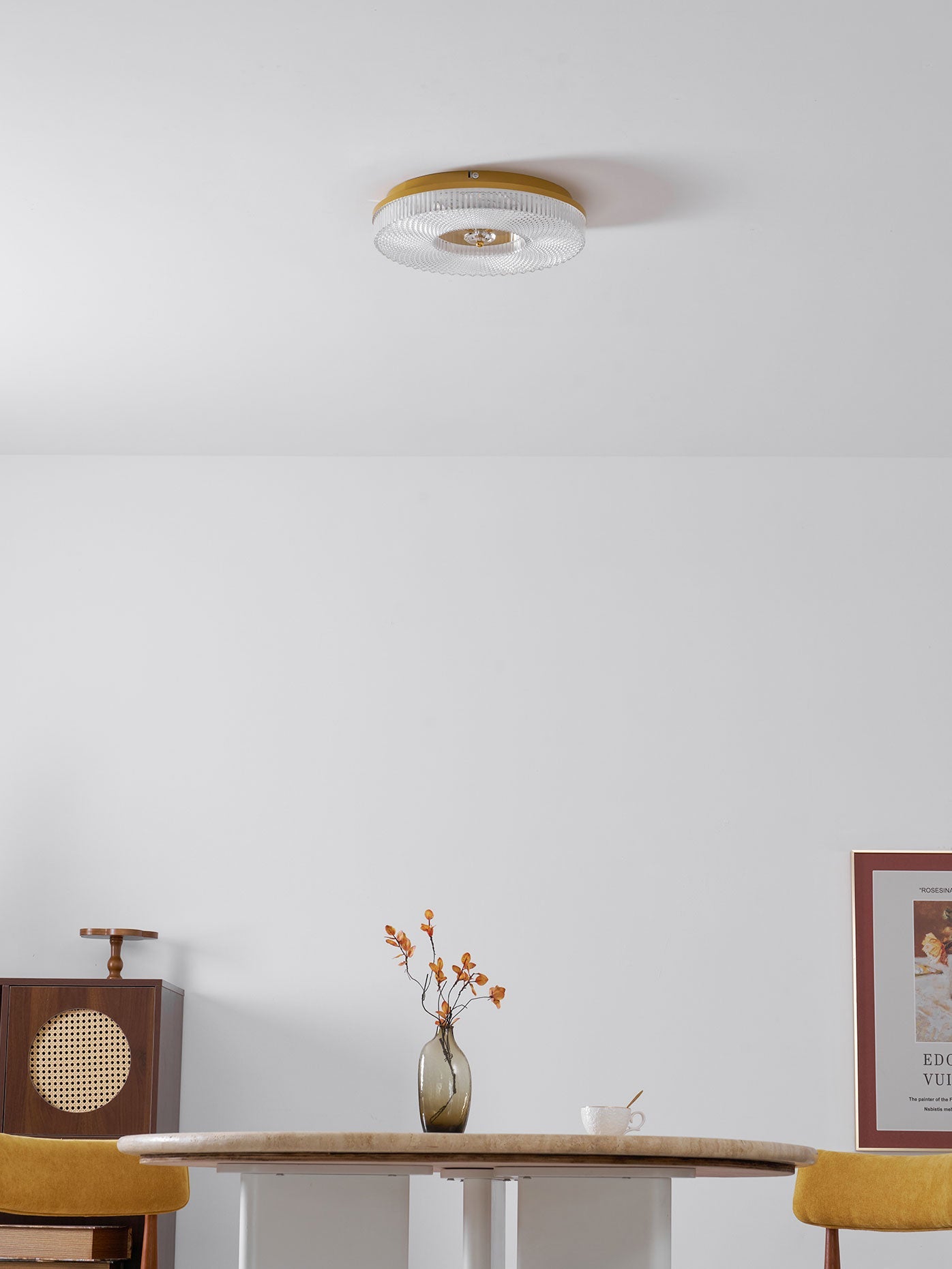 Plafondlamp Minimalistisch met Gestructureerd Acryl Diffuser en Geïntegreerde LED