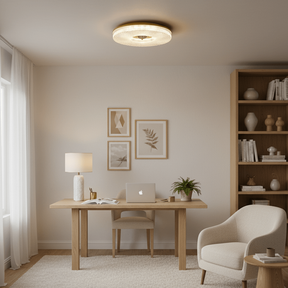 Plafondlamp Minimalistisch met Gestructureerd Acryl Diffuser en Geïntegreerde LED