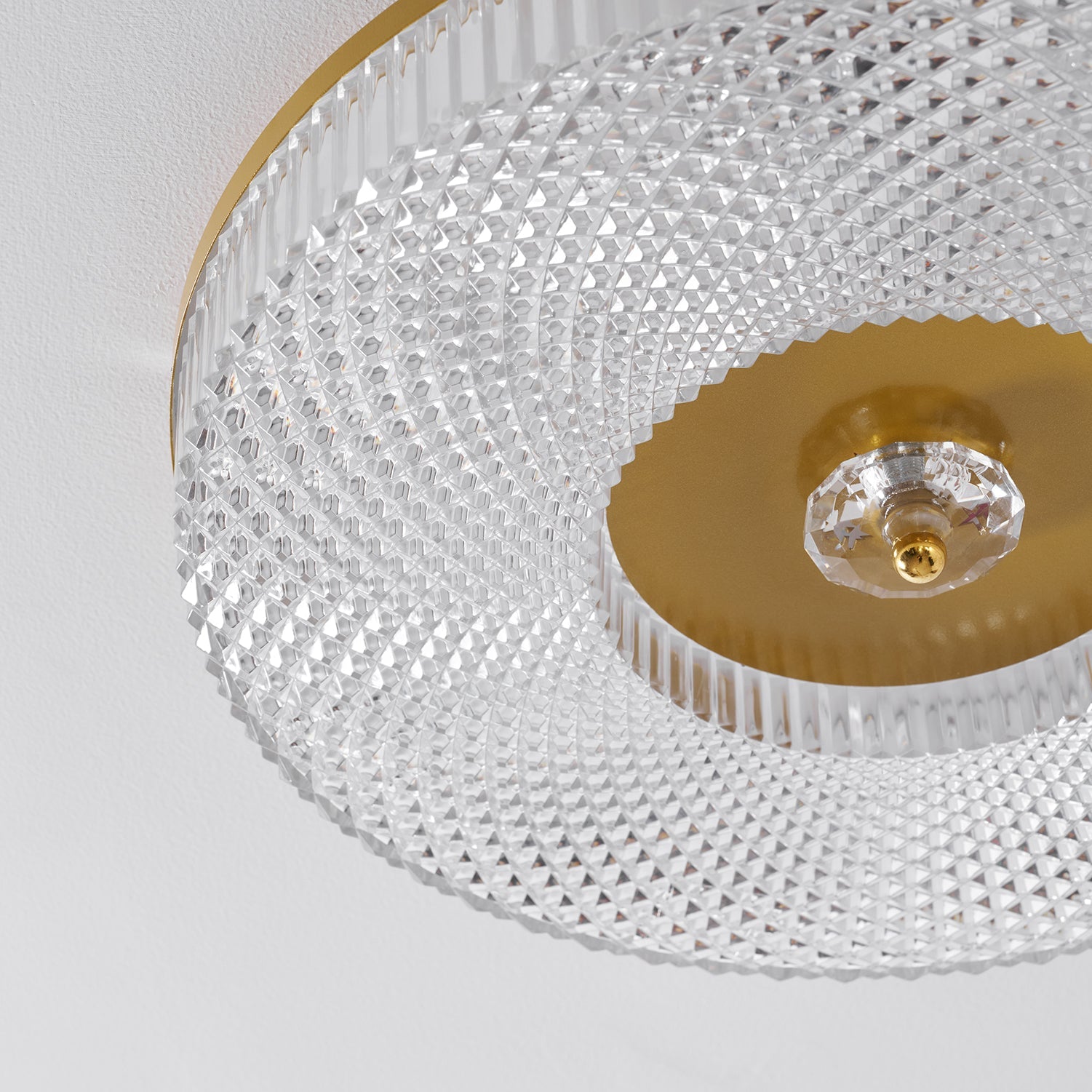 Plafondlamp Minimalistisch met Gestructureerd Acryl Diffuser en Geïntegreerde LED