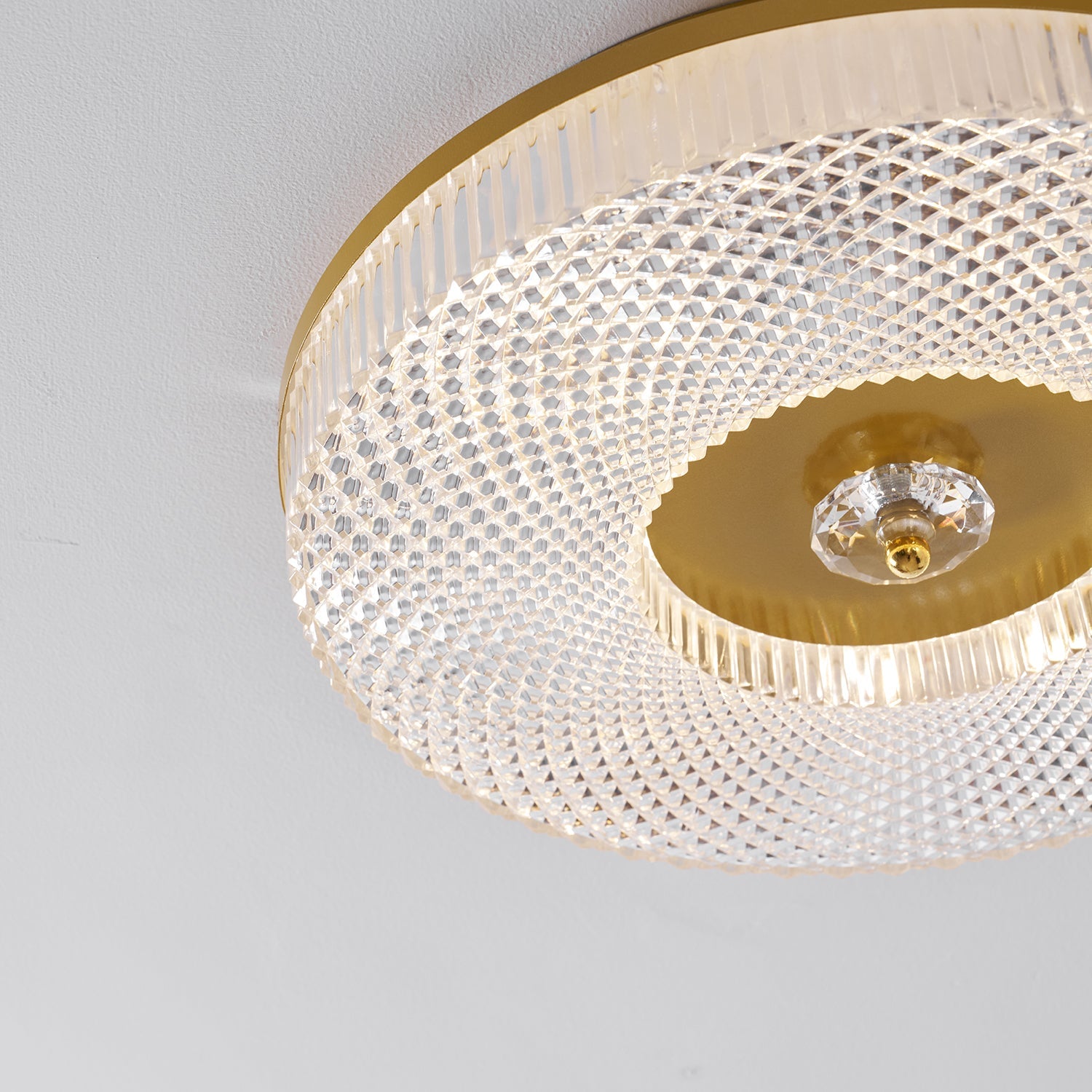 Plafondlamp Minimalistisch met Gestructureerd Acryl Diffuser en Geïntegreerde LED