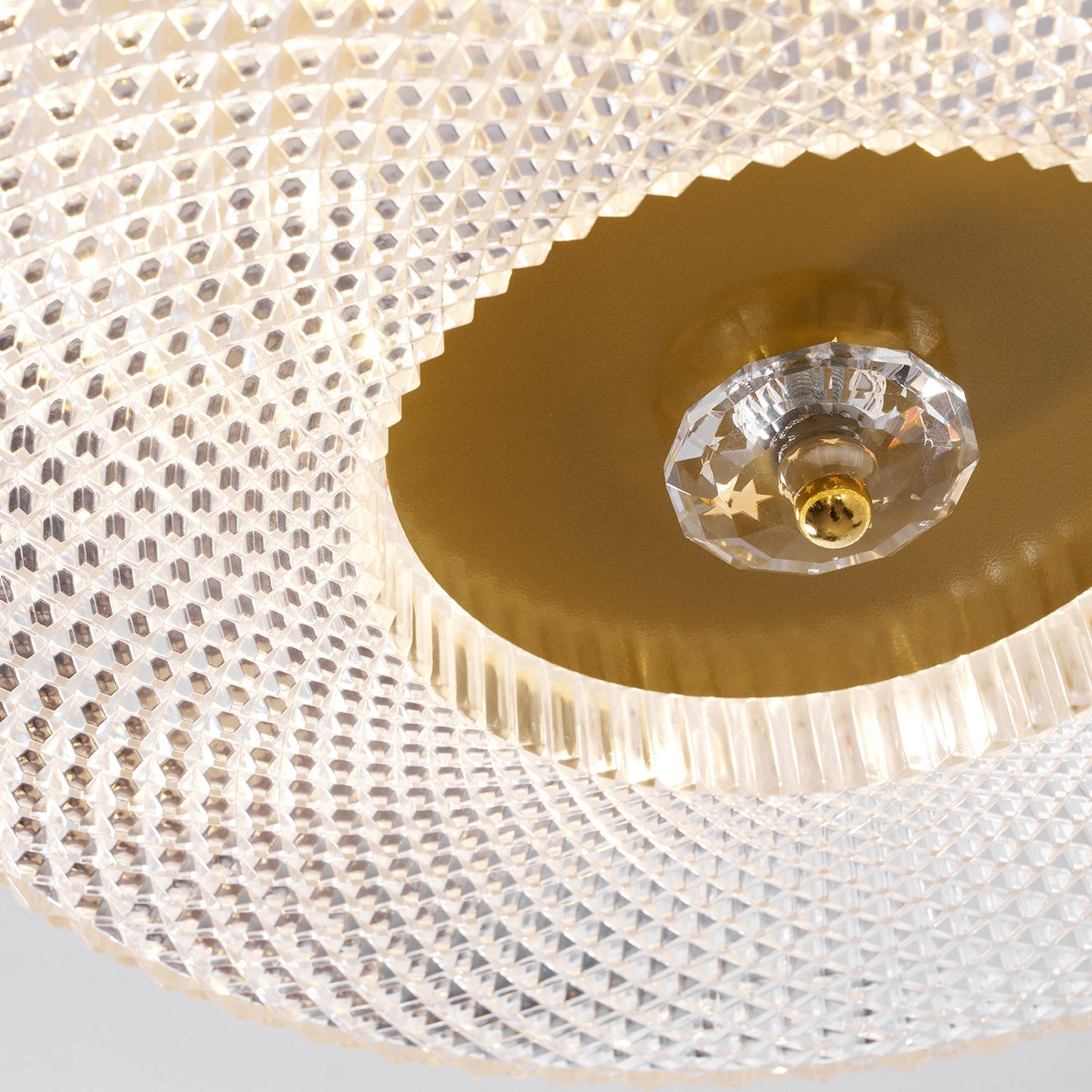 Plafondlamp Minimalistisch met Gestructureerd Acryl Diffuser en Geïntegreerde LED