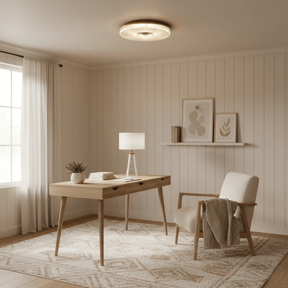 Plafondlamp Minimalistisch met Gestructureerd Acryl Diffuser en Geïntegreerde LED