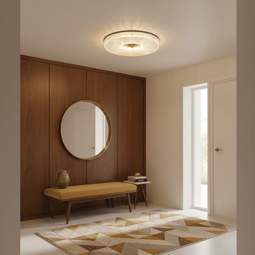 Plafondlamp Minimalistisch met Gestructureerd Acryl Diffuser en Geïntegreerde LED