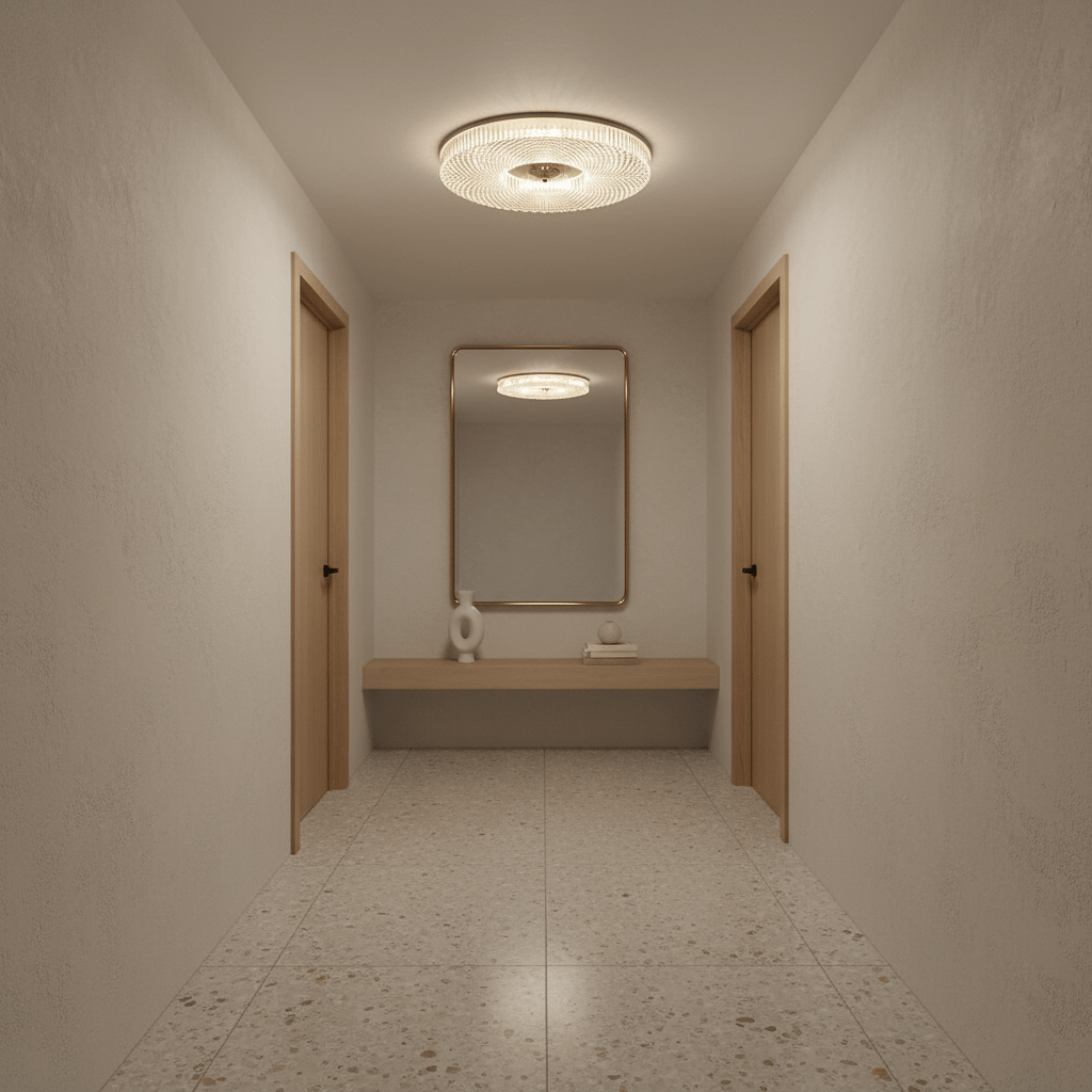 Plafondlamp Minimalistisch met Gestructureerd Acryl Diffuser en Geïntegreerde LED
