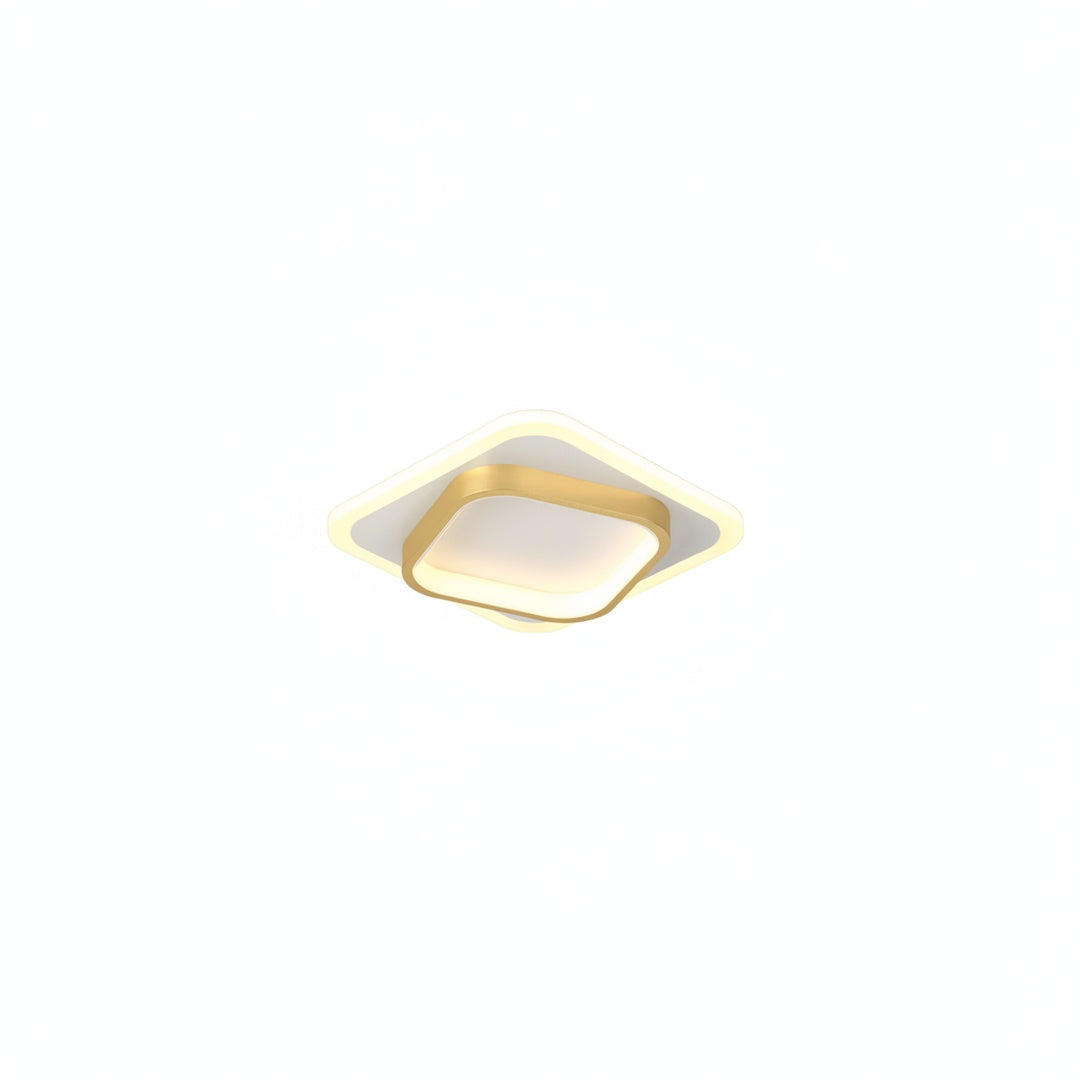 Plafondlamp Modern LED met Dubbel Vierkant Frame voor Hal en Slaapkamer