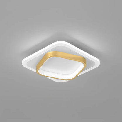 Plafondlamp Modern LED met Dubbel Vierkant Frame voor Hal en Slaapkamer