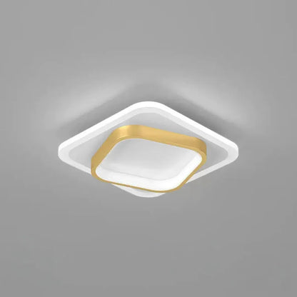 Plafondlamp Modern LED met Dubbel Vierkant Frame voor Hal en Slaapkamer