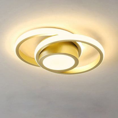Plafondlamp Modern met Dubbele Ring en Geïntegreerde LED