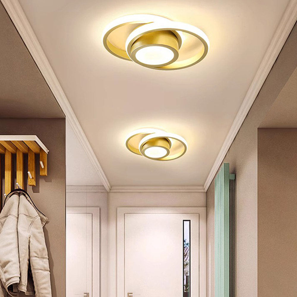 Plafondlamp Modern met Dubbele Ring en Geïntegreerde LED