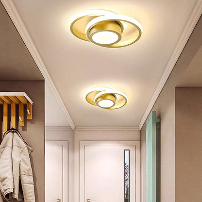 Plafondlamp Modern met Dubbele Ring en Geïntegreerde LED