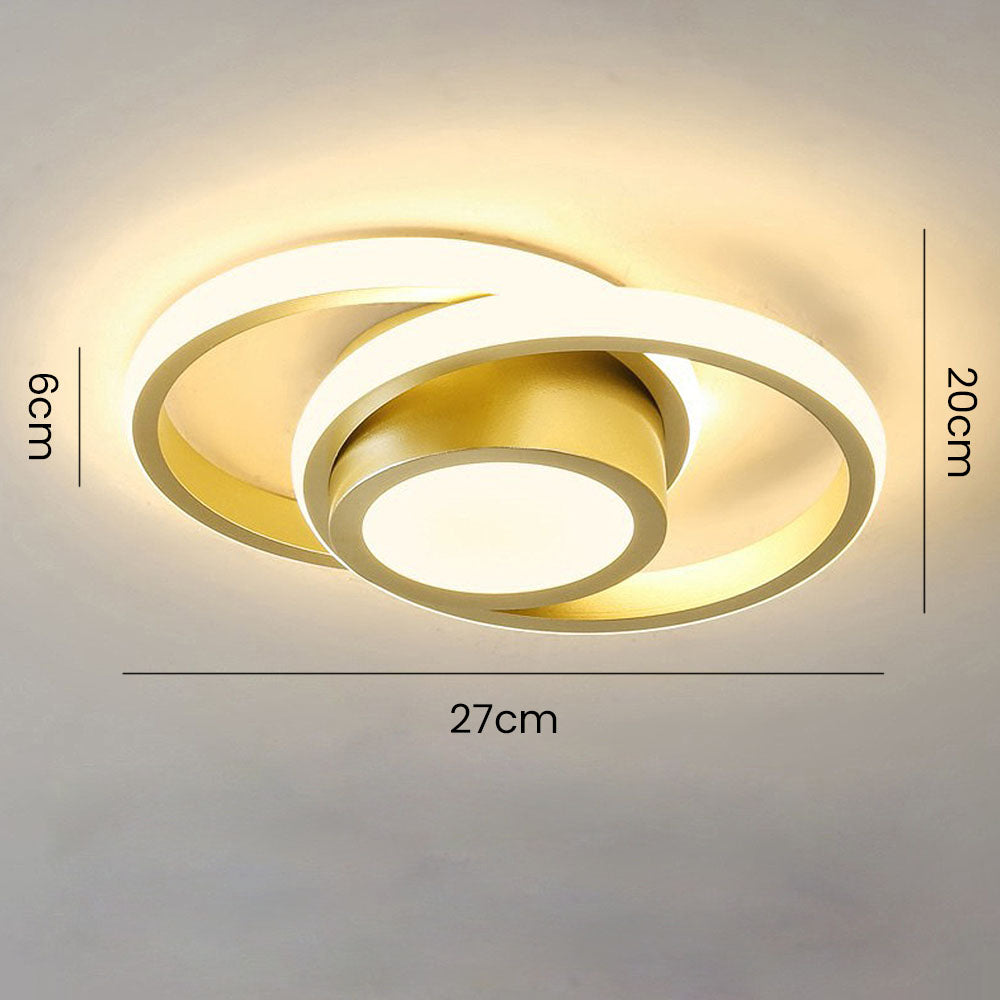 Plafondlamp Modern met Dubbele Ring en Geïntegreerde LED