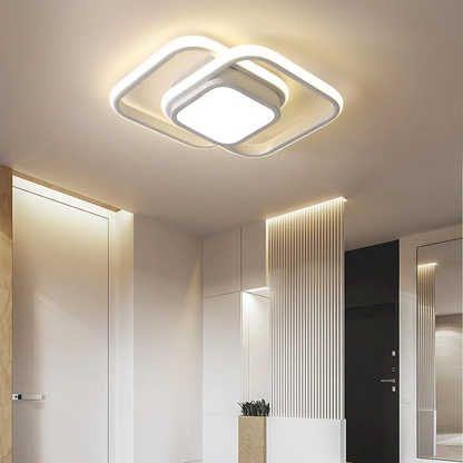 Plafondlamp Modern met Dubbele Ring en Geïntegreerde LED