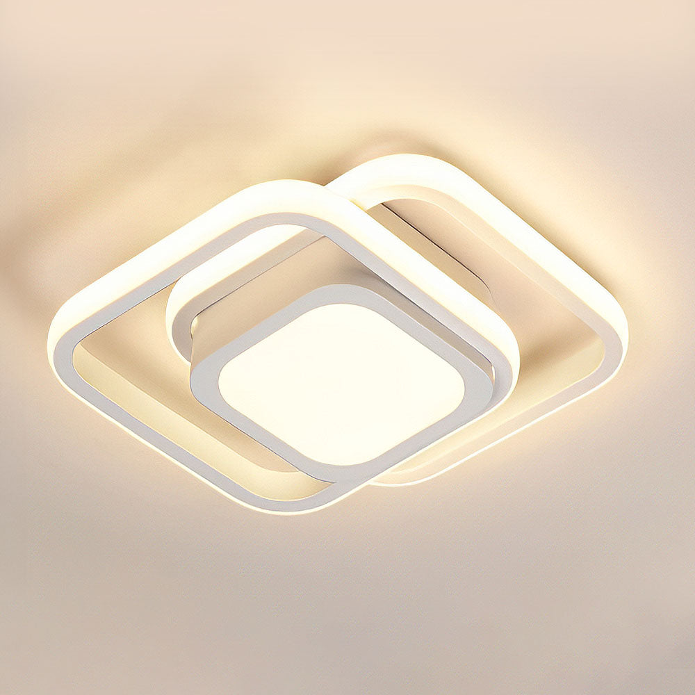 Plafondlamp Modern met Dubbele Ring en Geïntegreerde LED