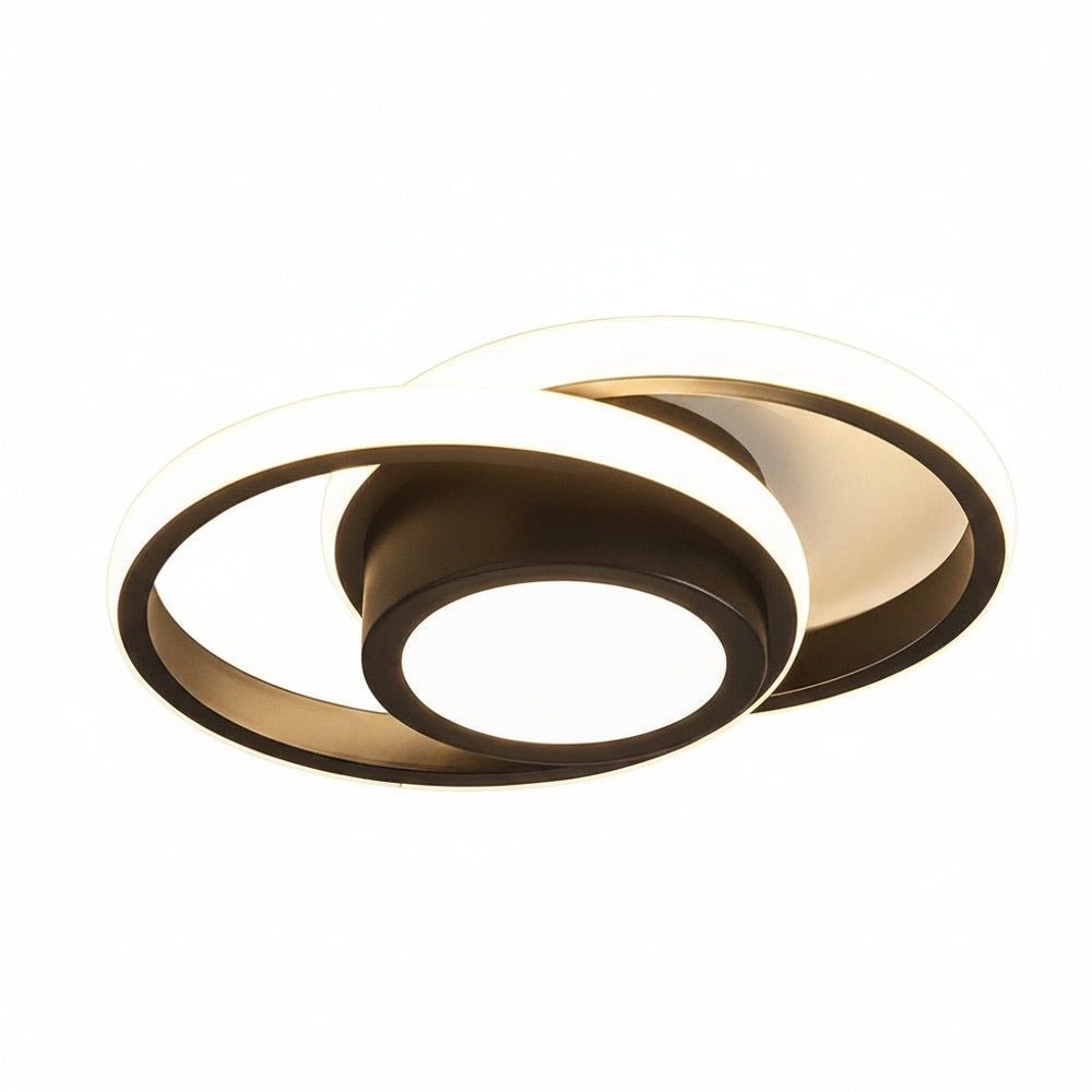 Plafondlamp Modern met Dubbele Ring en Geïntegreerde LED