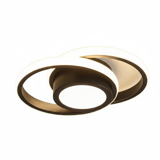Plafondlamp Modern met Dubbele Ring en Geïntegreerde LED