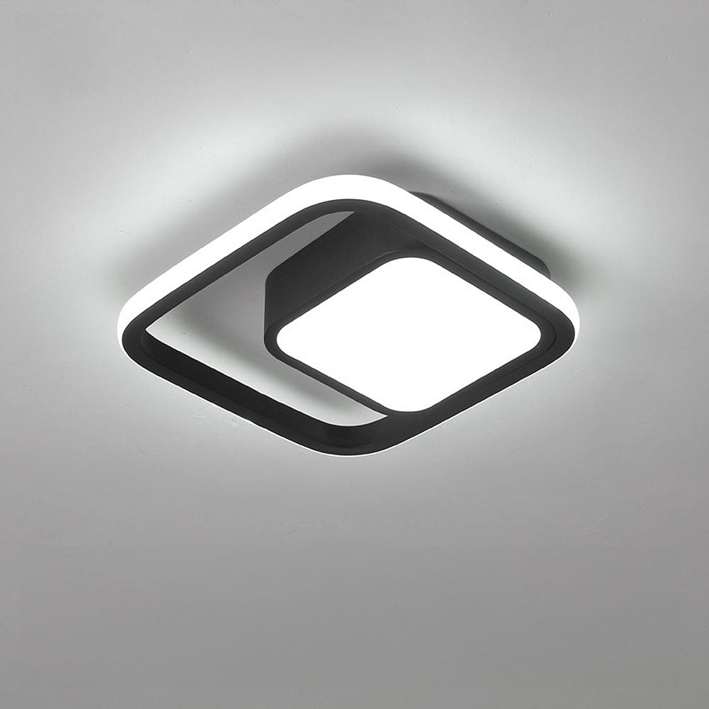 Plafondlamp Modern met Dubbele Ring en Geïntegreerde LED