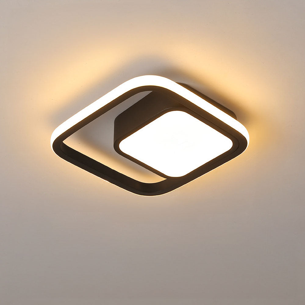 Plafondlamp Modern met Dubbele Ring en Geïntegreerde LED