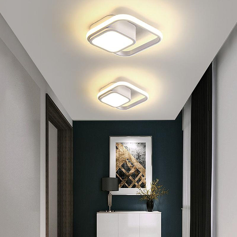 Plafondlamp Modern met Dubbele Ring en Geïntegreerde LED