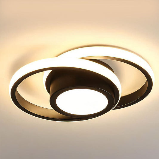 Plafondlamp Modern met Dubbele Ring en Geïntegreerde LED