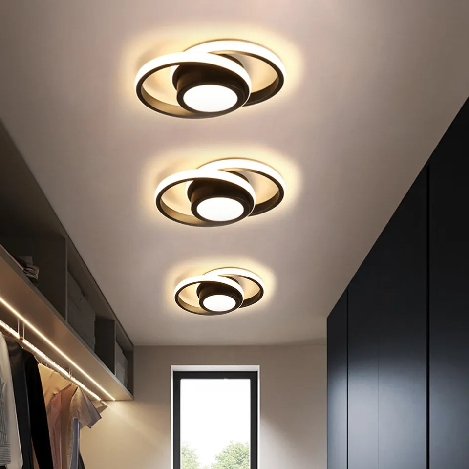 Plafondlamp Modern met Dubbele Ring en Geïntegreerde LED
