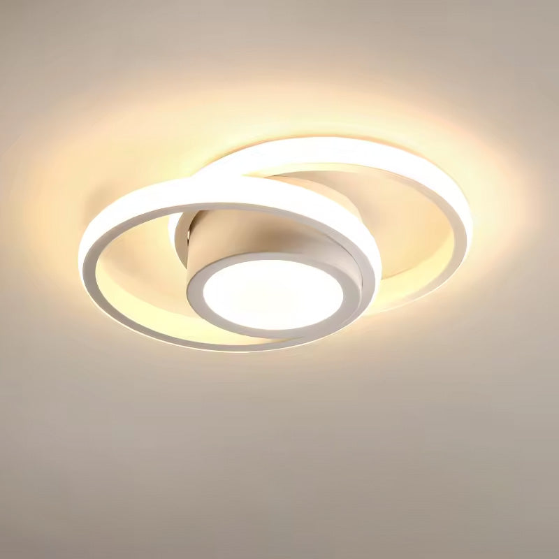 Plafondlamp Modern met Dubbele Ring en Geïntegreerde LED