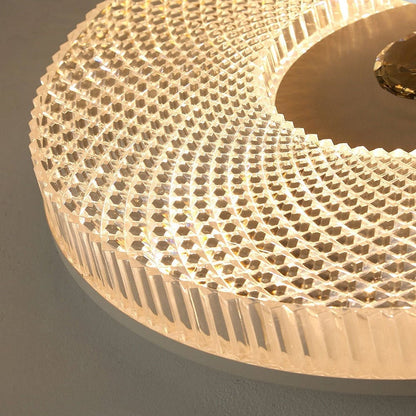 Plafondlamp Modern met Kristalglas Kap en Ronde Vorm