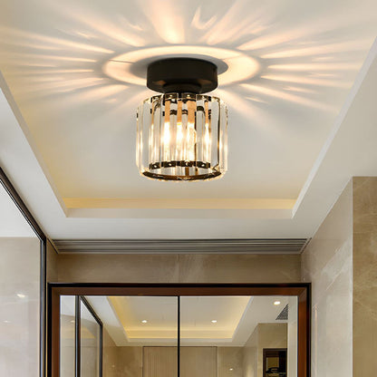 Plafondlamp Modern met Kristallen Kap en Decoratieve Lichtpatronen