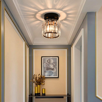 Plafondlamp Modern met Kristallen Kap en Decoratieve Lichtpatronen