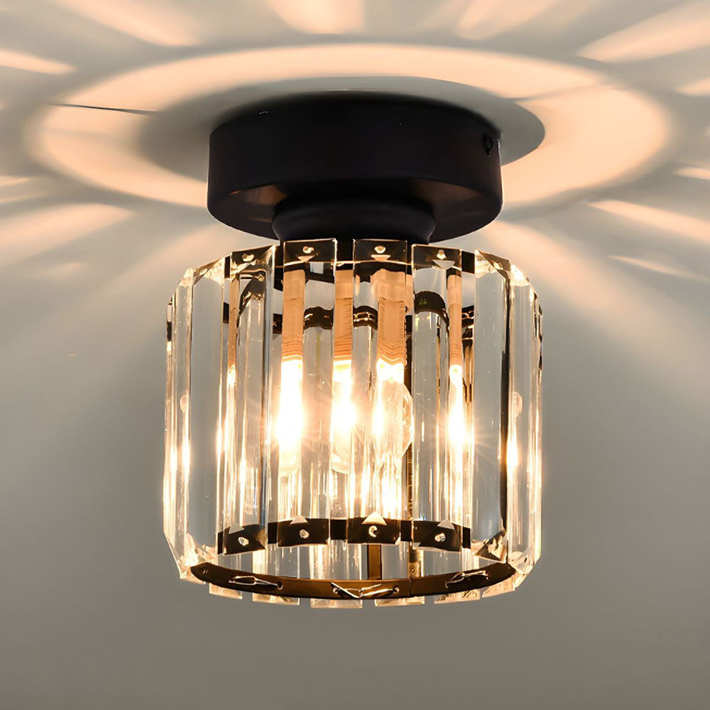 Plafondlamp Modern met Kristallen Kap en Decoratieve Lichtpatronen