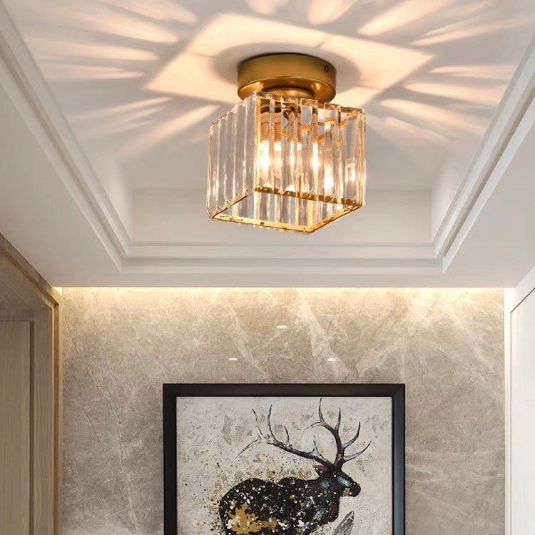 Plafondlamp Modern met Kristallen Kap en Decoratieve Lichtpatronen