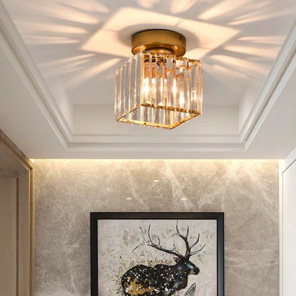 Plafondlamp Modern met Kristallen Kap en Decoratieve Lichtpatronen